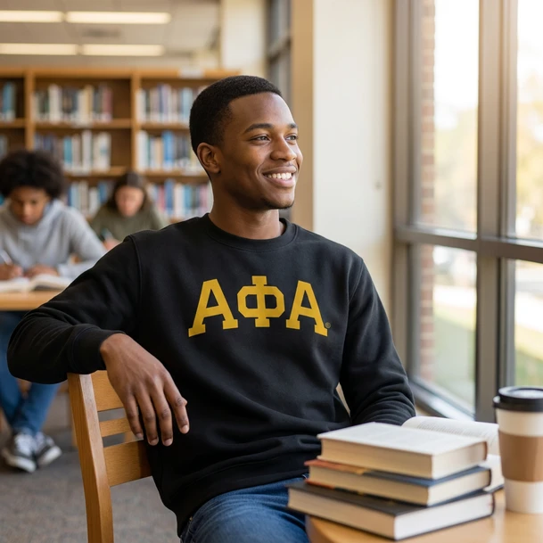 Alpha Phi Alpha Greek Lettered Arch Crewneck Sweatshirt