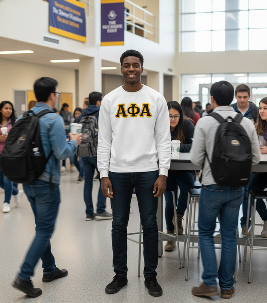 Alpha Phi Alpha Custom Twill Crewneck Sweatshirt