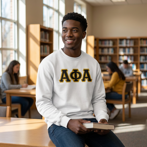 Alpha Phi Alpha Custom Twill Crewneck Sweatshirt