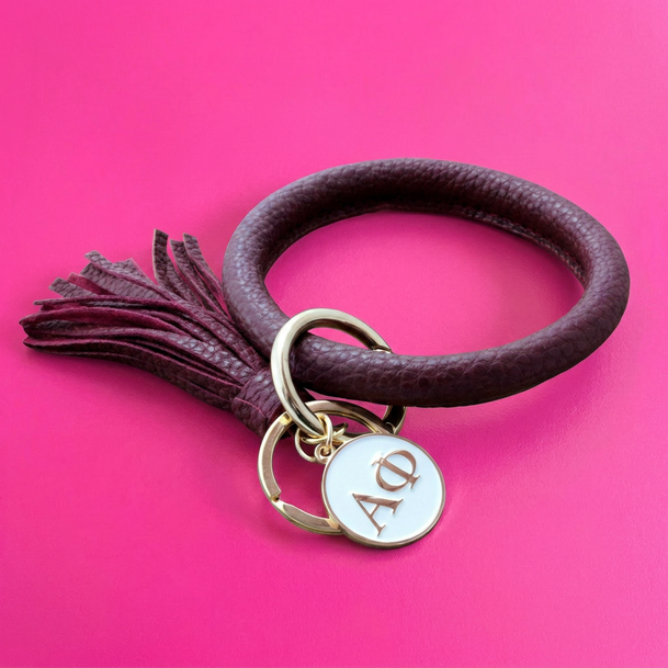 Alpha Phi Bangle Keychain