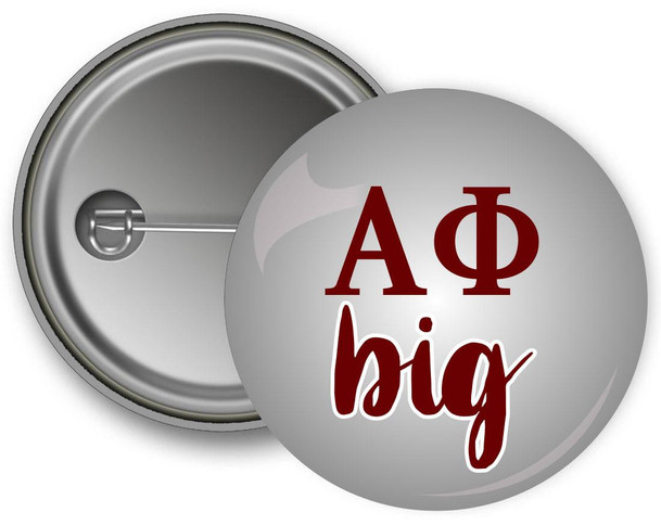 Uptown Greek Alpha Phi Big Button 