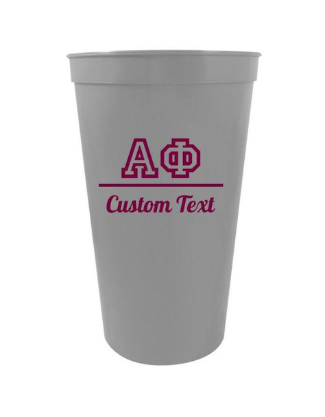  Alpha Phi Custom Greek Collegiate Stadium Cup 