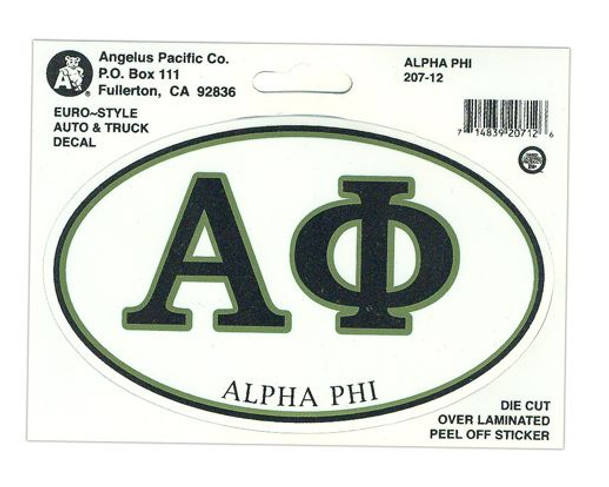 Alpha Phi Euro Style Sticker