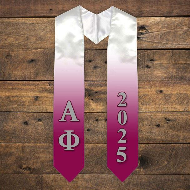  Alpha Phi Extra Fancy Greek Graduation Stole W Year 
