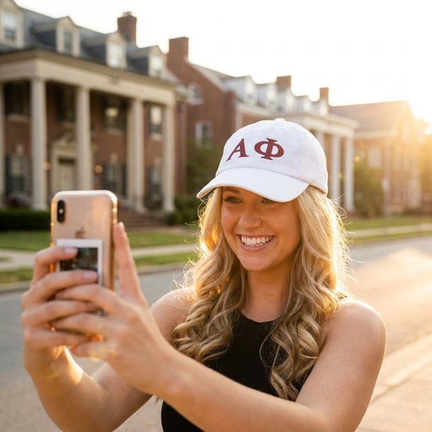 Alpha Phi Greek Letter Hat