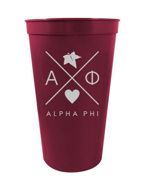  Alpha Phi Infinity Giant Plastic Cup 