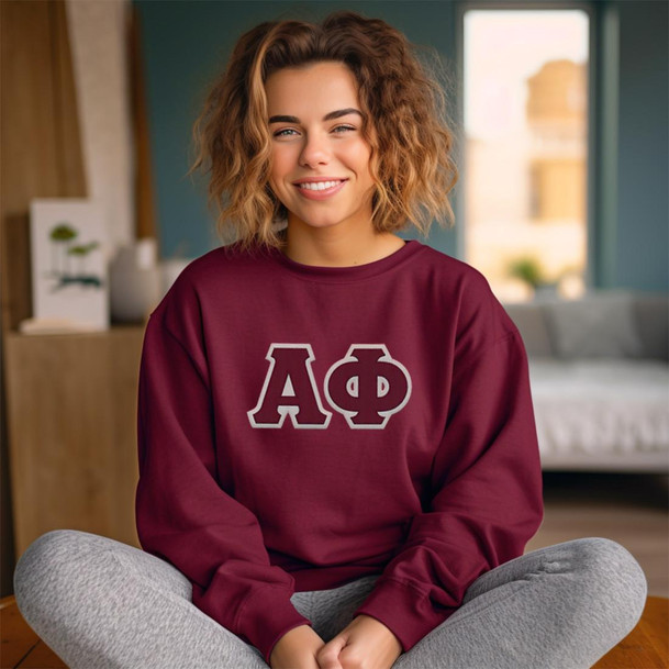  Alpha Phi Lettered Crewneck 
