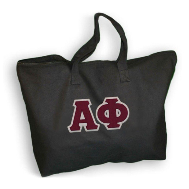  DISCOUNT- Alpha Phi Lettered Tote Bag - Best Value 