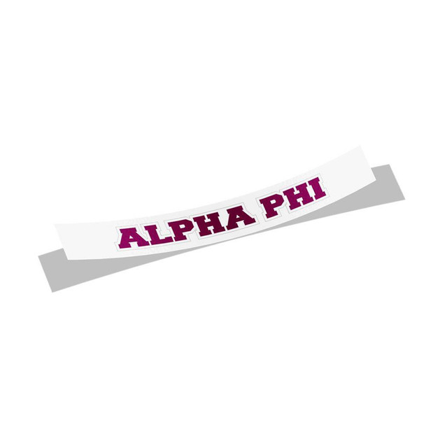  Alpha Phi Long Window Sticker 