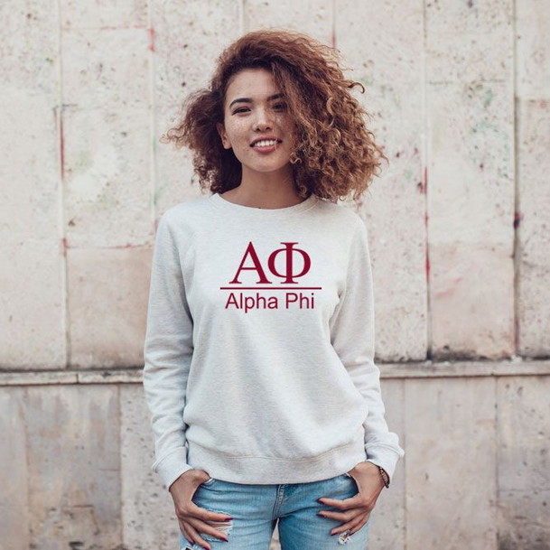 Alpha Phi Message Crewneck Sweatshirts