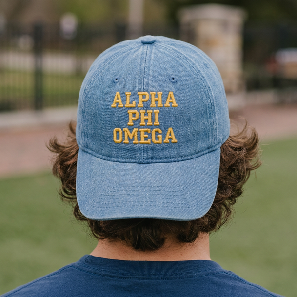 Alpha Phi Omega Pigment Dyed Baseball Cap