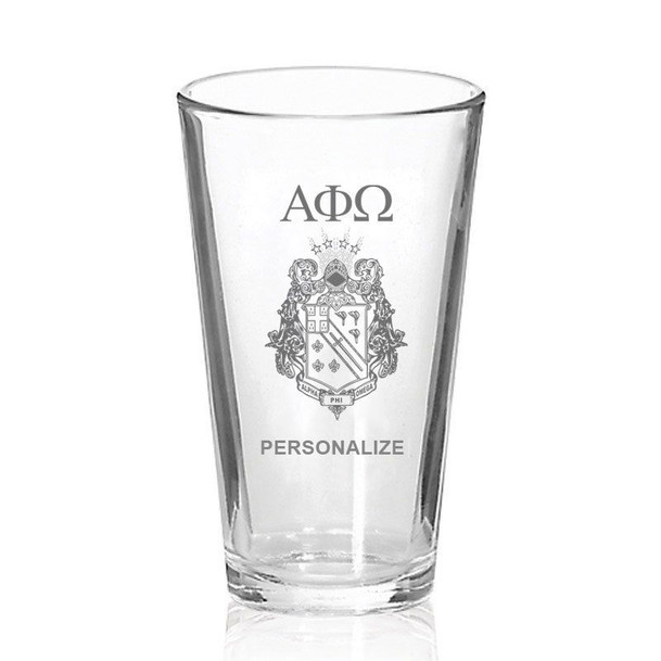 Alpha Phi Omega Mixing Glass