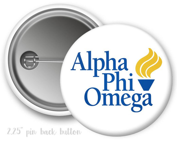 Alpha Phi Omega Logo Button