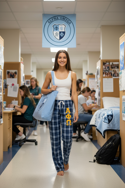 Alpha Phi Omega Women's Flannel Plaid Pant - PJ's