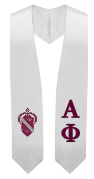  Alpha Phi Super Crest - Shield Graduation Stole 