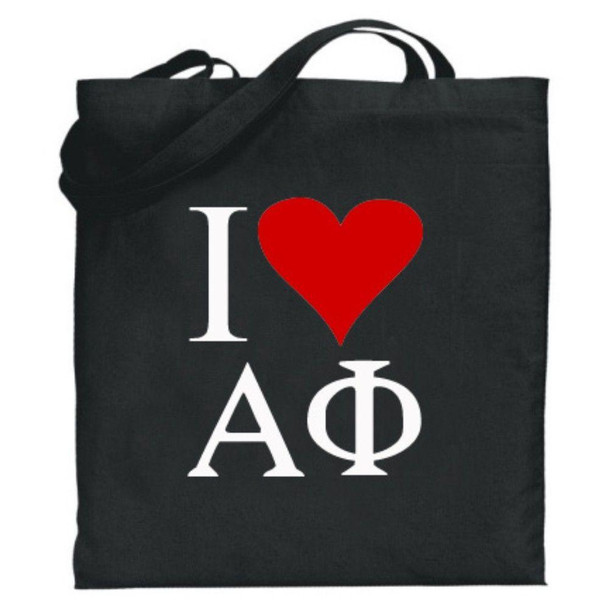  Alpha Phi I Love Tote Bags 