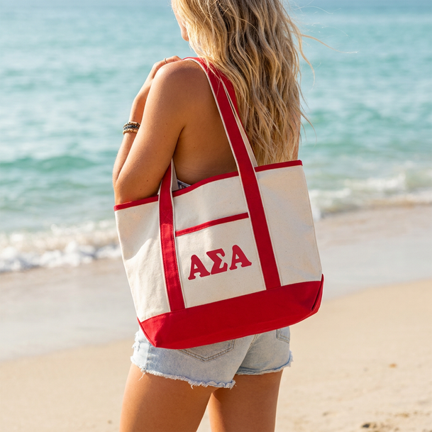 Alpha Sigma Alpha Sailing Tote Bag