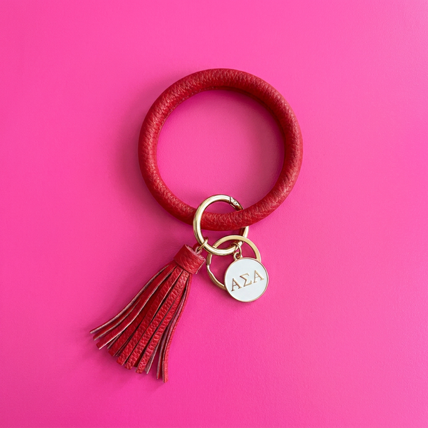 Alpha Sigma Alpha Bangle Keychain