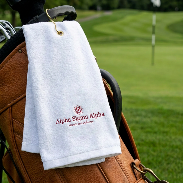 DISCOUNT-Alpha Sigma Alpha Golf Towel