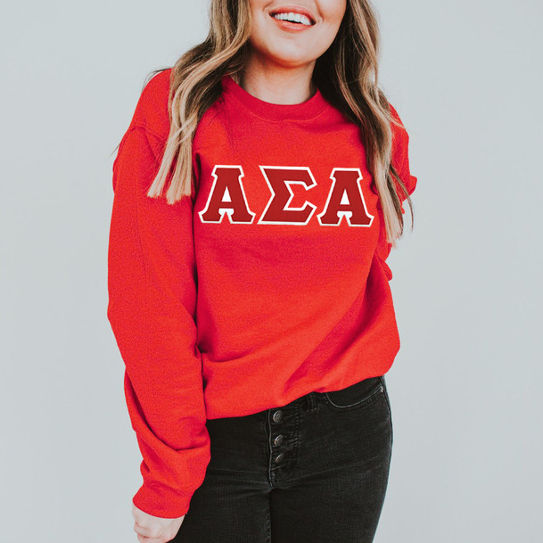 Alpha Sigma Alpha Lettered Long Sleeve Shirt