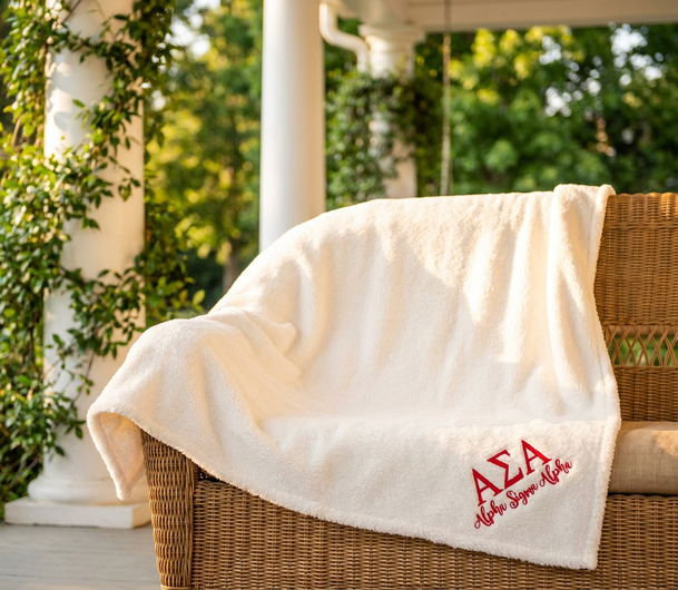Alpha Sigma Alpha Sherpa Blanket