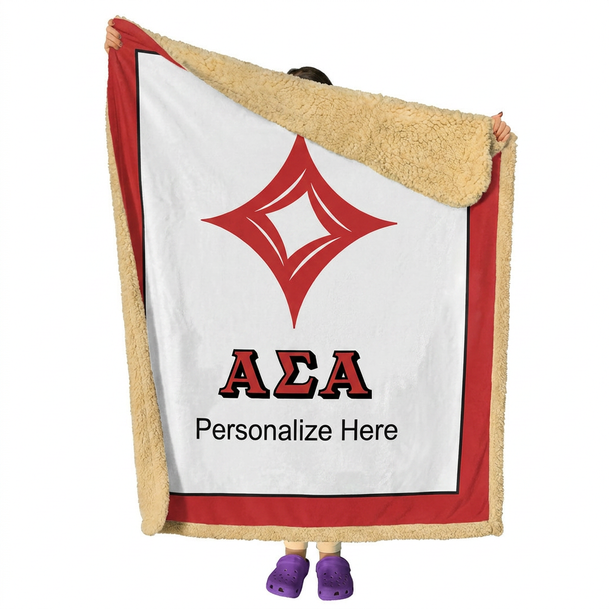 Alpha Sigma Alpha Sherpa Lap Blanket