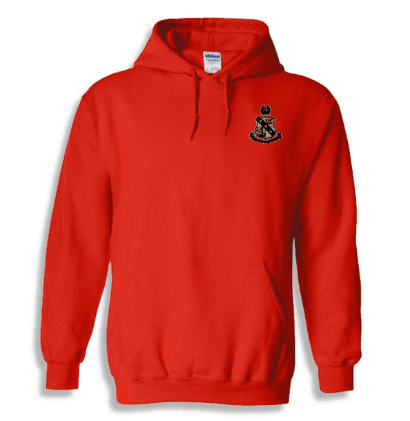 DISCOUNT-Alpha Sigma Phi Crest - Shield Emblem Hooded Sweatshirt