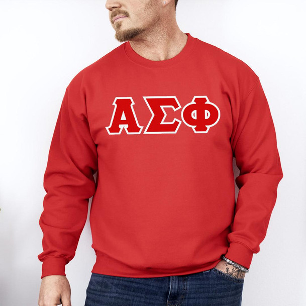  DISCOUNT Alpha Sigma Phi Lettered Crewneck - Best Value 