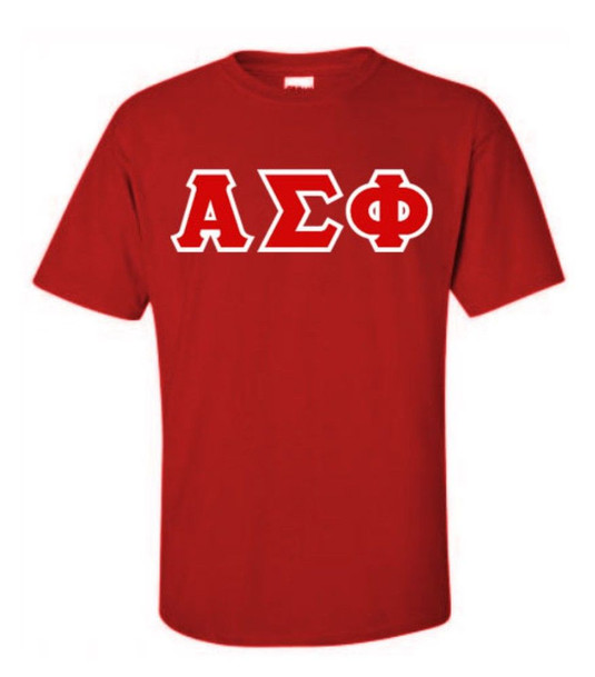 Alpha Sigma Phi Lettered T-Shirt