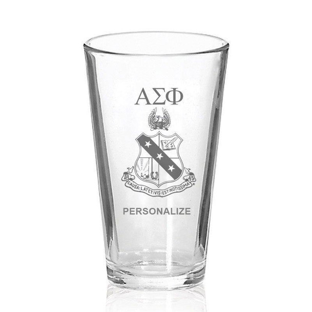 Alpha Sigma Phi Mixing Glass
