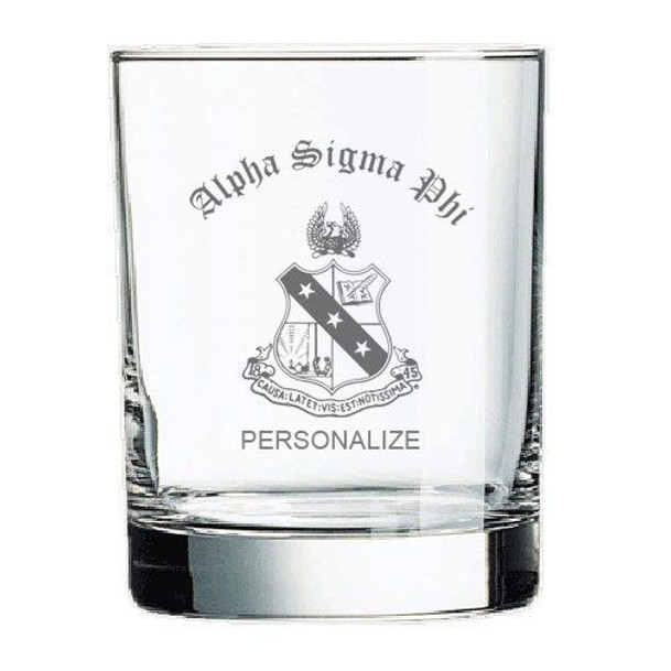 Alpha Sigma Phi Old Style Glass