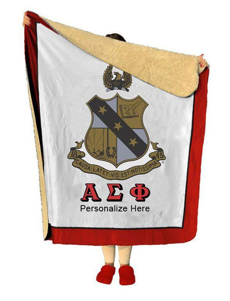  Alpha Sigma Phi Sherpa Lap Blanket 