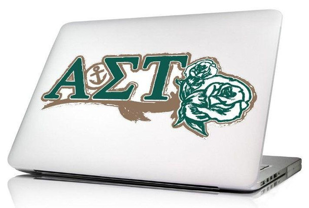 Sorority Shop Alpha Sigma Tau 10.5 x 4.5 Laptop Skin/Wall Decal 