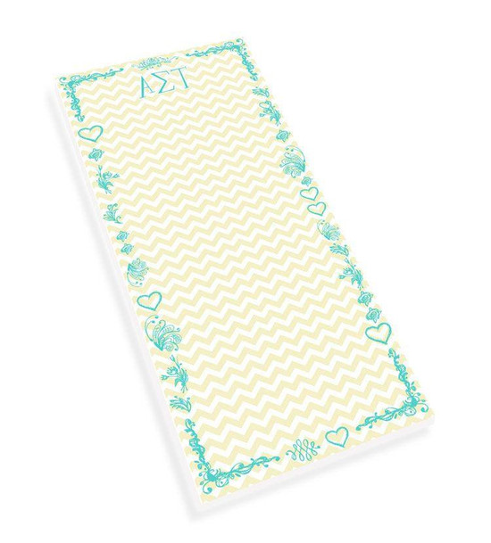  Alpha Sigma Tau Chevron Long Notepad 
