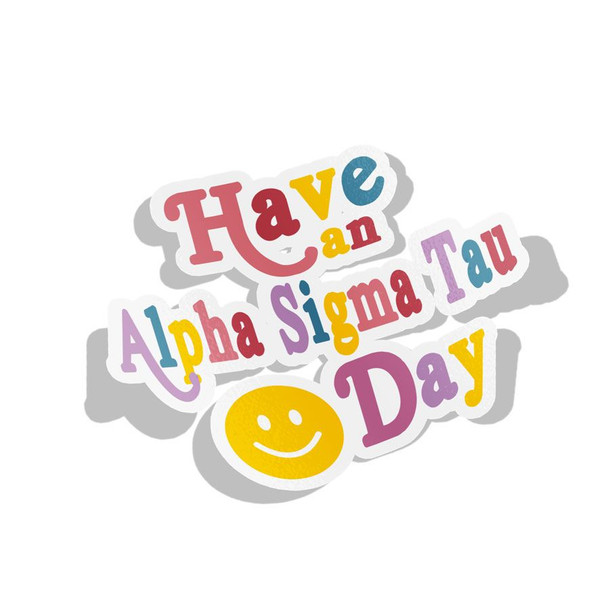 Alpha Sigma Tau Day Decal Sticker
