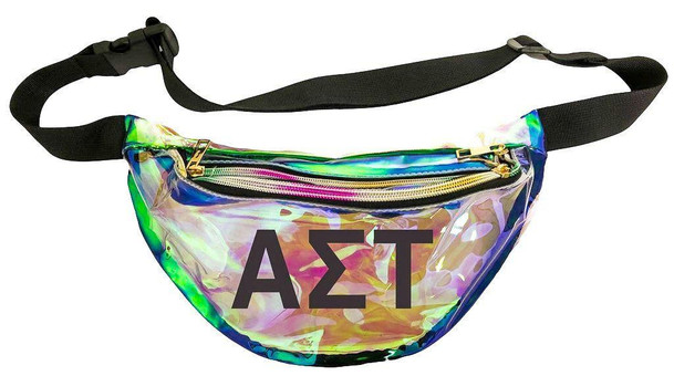 Sorority Shop Alpha Sigma Tau Holographic Fanny Pack 