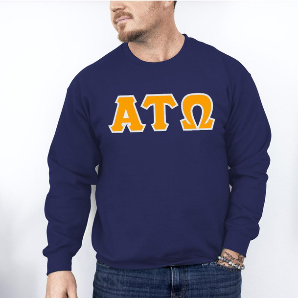  Alpha Tau Omega Lettered Crewneck Sweatshirt 