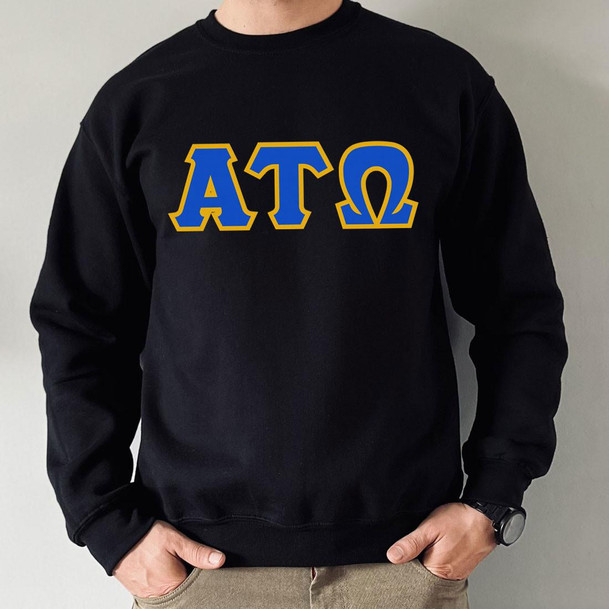  Alpha Tau Omega Custom Twill Crewneck Sweatshirt 