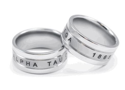 TCS Alpha Tau Omega Tungsten Ring 