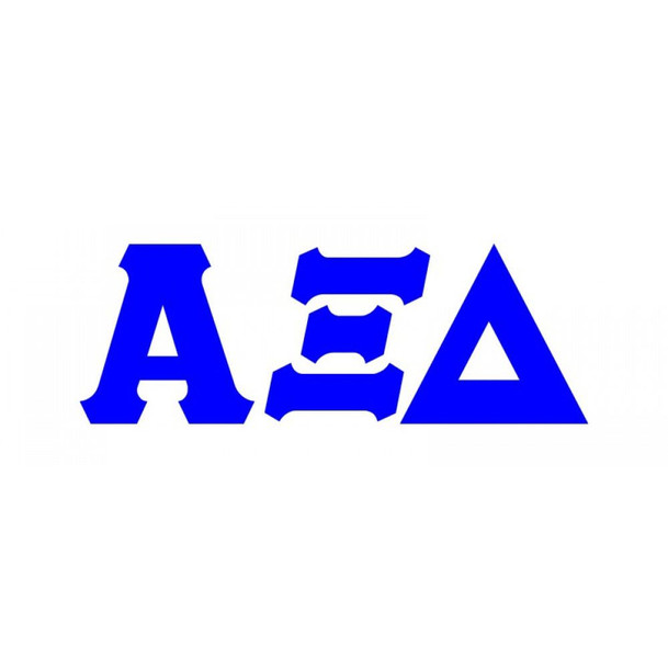 Alpha Xi Delta Big Greek Letter Window Sticker Decal