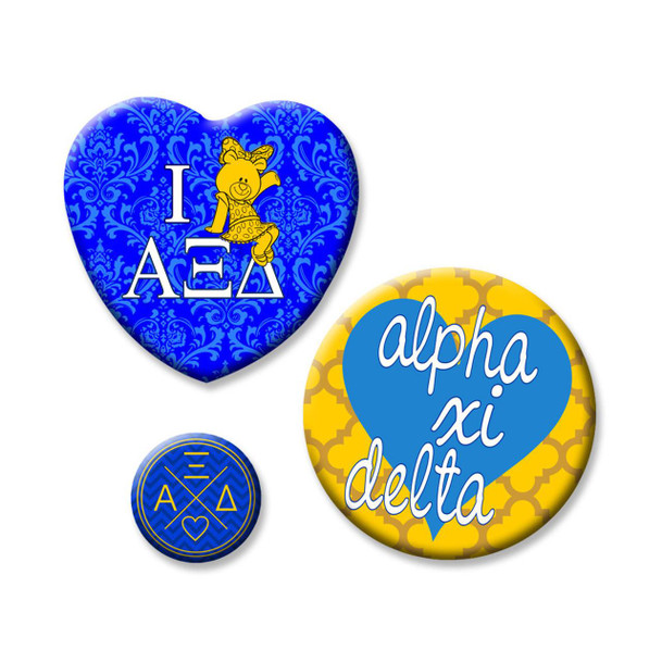  Alpha Xi Delta Button Set 