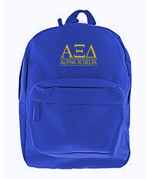  Alpha Xi Delta Custom Text Backpack 