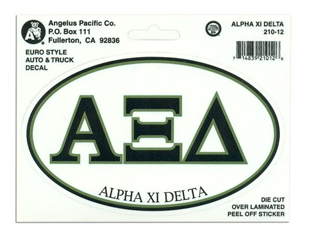 Alpha Xi Delta Euro Style Sticker