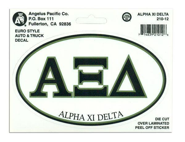  Alpha Xi Delta Euro Style Sticker 