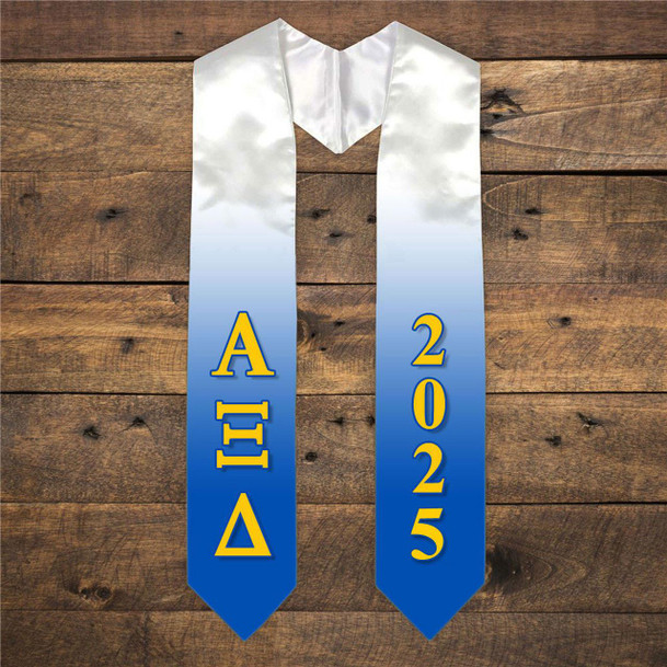  Alpha Xi Delta Extra Fancy Greek Graduation Stole W Year 