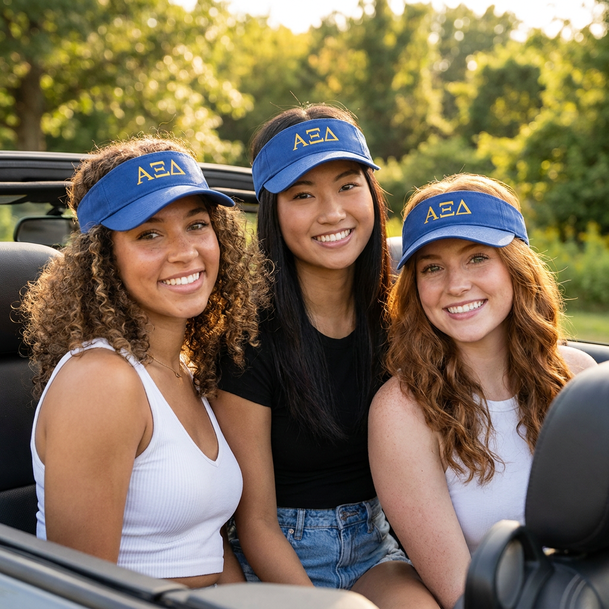 Alpha Xi Delta Greek Letter Visor