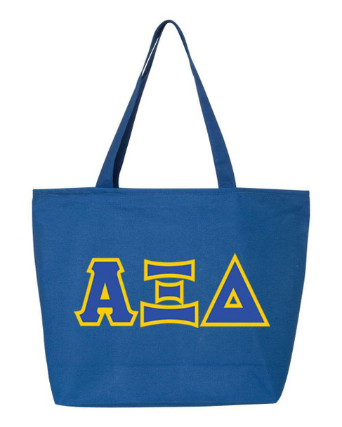  DISCOUNT- Alpha Xi Delta Lettered Tote Bag - Best Value 