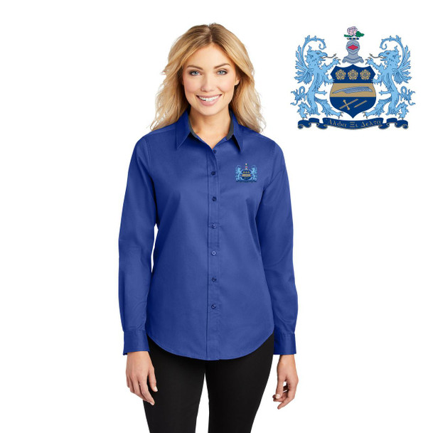 DISCOUNT-Alpha Xi Delta Long Sleeve Oxford 