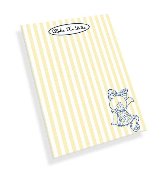  Alpha Xi Delta Mascot Notepad 