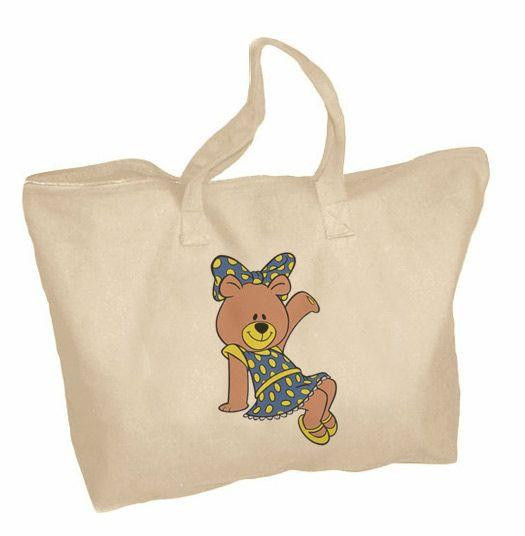 Greekgear Alpha Xi Delta Mascot Zippered Tote Bag 